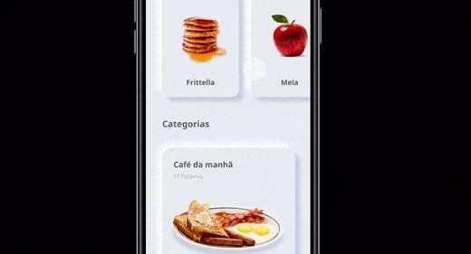 Learn Italian neumorphic app