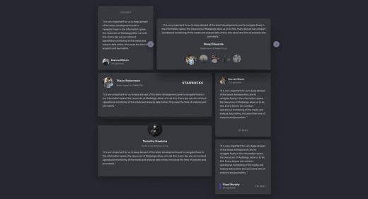 Testimonials Figma template + animation